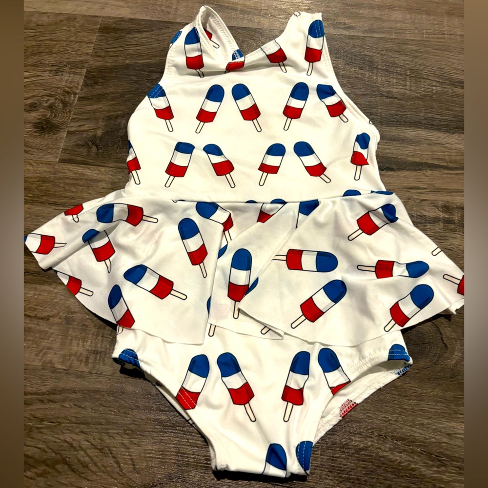 Monica and Andy Popsicle Skirted Swimsuit 2T